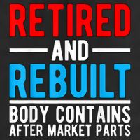 Retired and Rebuilt Hip Knee Replacement Parts Hat