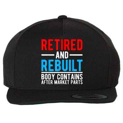Retired and Rebuilt Hip Knee Replacement Parts Wool Snapback Cap