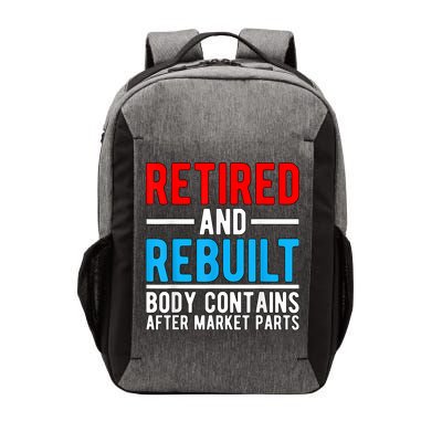 Retired and Rebuilt Hip Knee Replacement Parts Vector Backpack