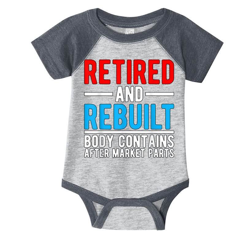 Retired and Rebuilt Hip Knee Replacement Parts Infant Baby Jersey Bodysuit