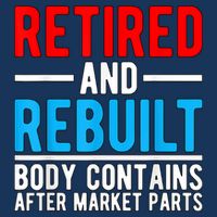 Retired and Rebuilt Hip Knee Replacement Parts Infant Baby Jersey Bodysuit