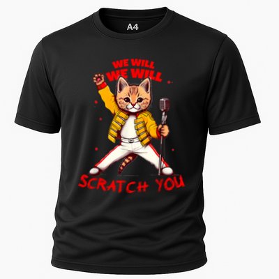 Rock And Roll Cat Classic Rock & Roll Design Performance Shirt