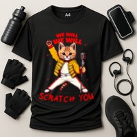 Rock And Roll Cat Classic Rock & Roll Design Performance Shirt