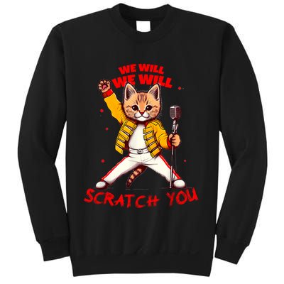 Rock And Roll Cat Classic Rock & Roll Design Sweatshirt
