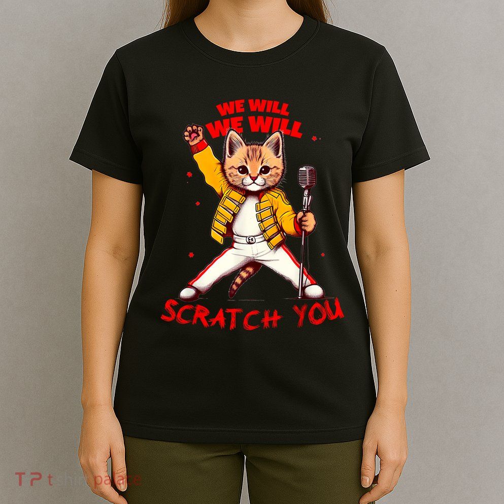 Rock And Roll Cat Classic Rock & Roll Design T-Shirt