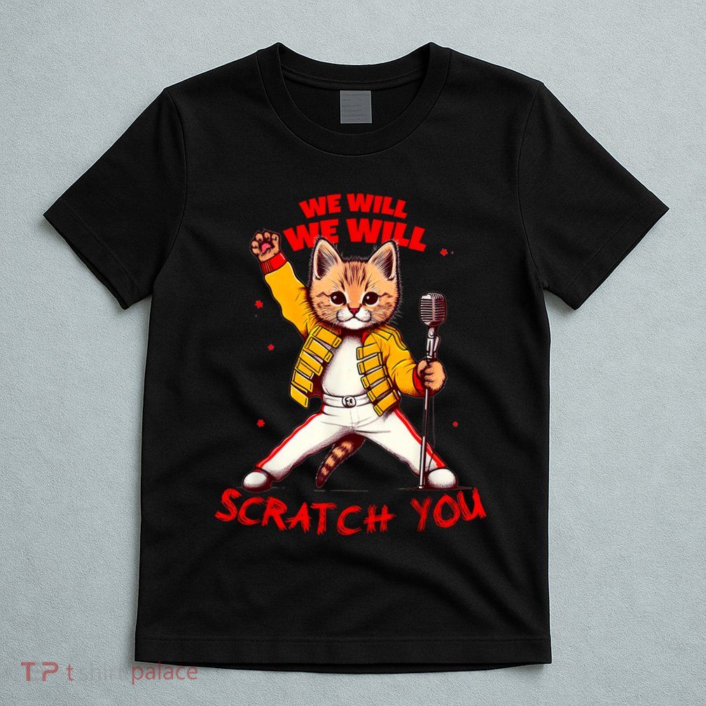 Rock And Roll Cat Classic Rock & Roll Design T-Shirt