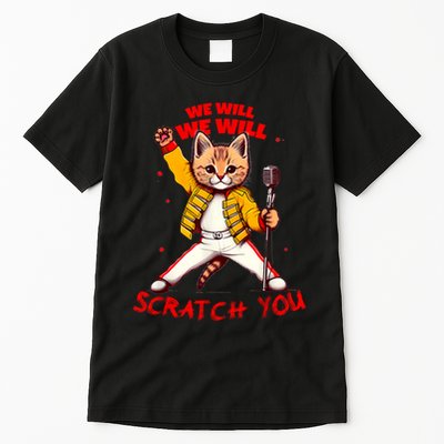 Rock And Roll Cat Classic Rock & Roll Design Tall T-Shirt