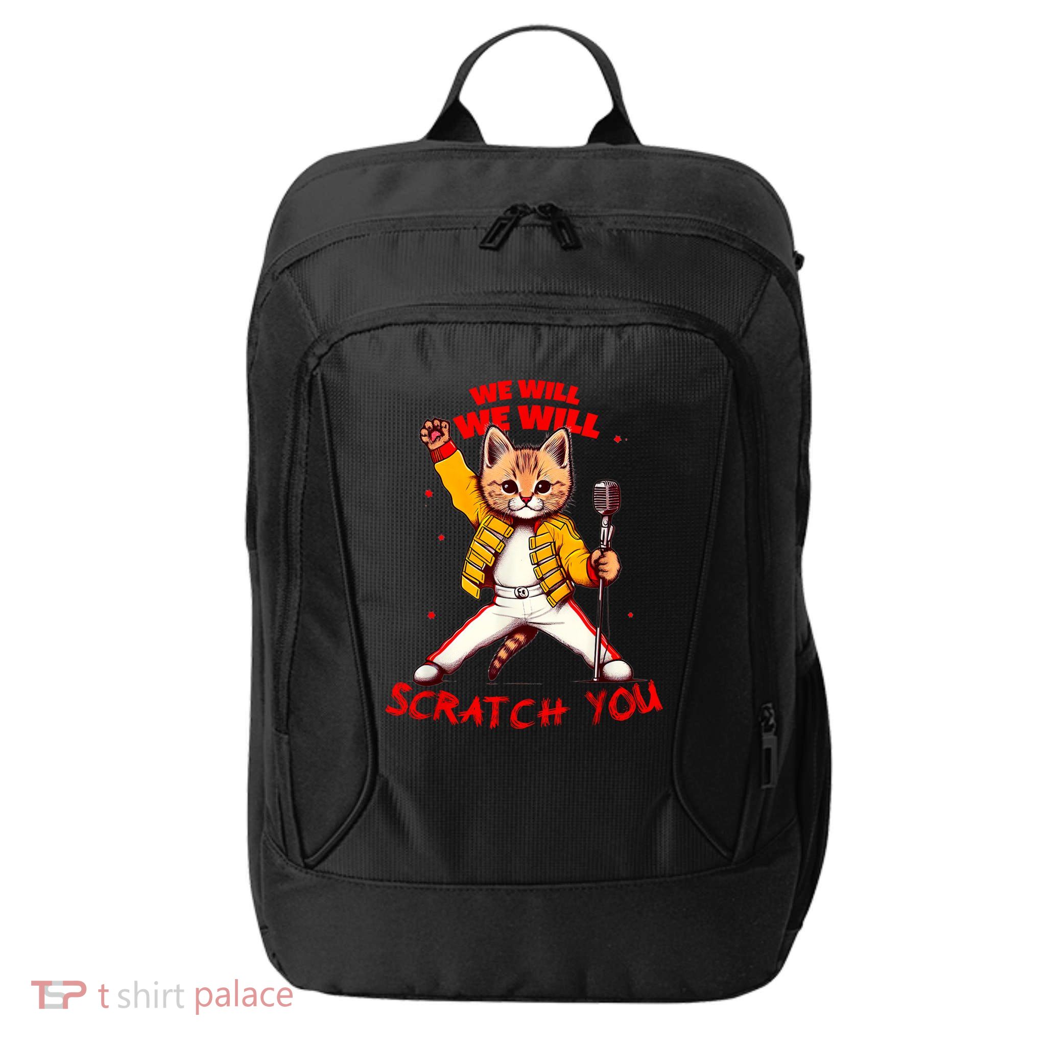 Rock And Roll Cat Classic Rock & Roll Design City Backpack