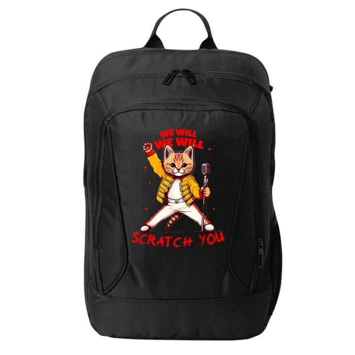 Rock And Roll Cat Classic Rock & Roll Design City Backpack