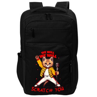 Rock And Roll Cat Classic Rock & Roll Design Impact Tech Backpack