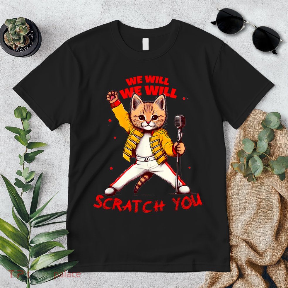 Rock And Roll Cat Classic Rock & Roll Design Premium T-Shirt