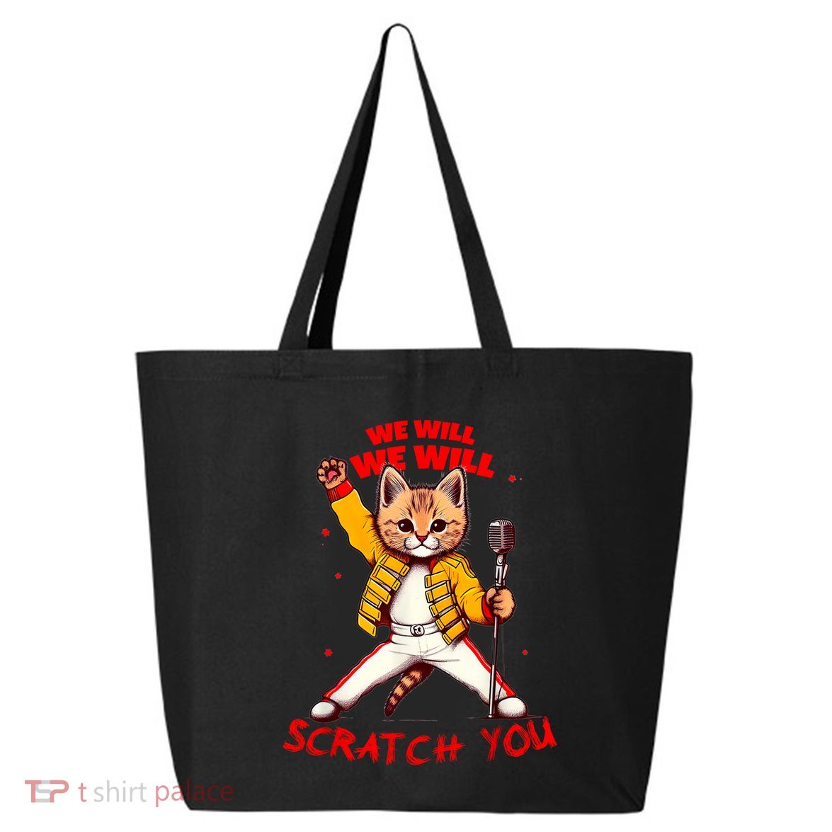Rock And Roll Cat Classic Rock & Roll Design 25L Jumbo Tote