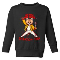 Rock And Roll Cat Classic Rock & Roll Design Toddler Sweatshirt