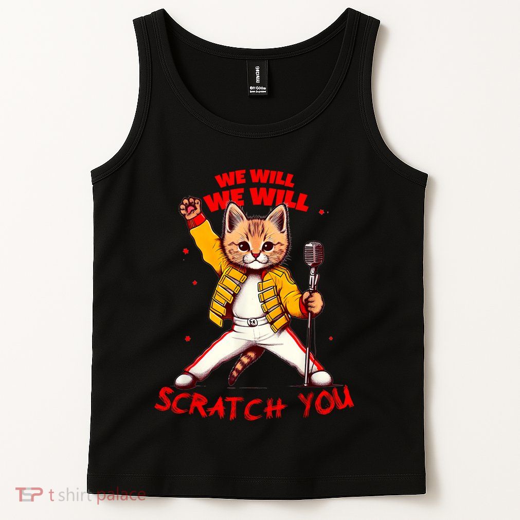 Rock And Roll Cat Classic Rock & Roll Design Tank Top