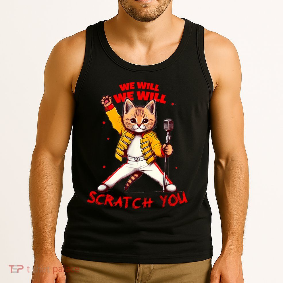 Rock And Roll Cat Classic Rock & Roll Design Tank Top