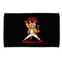Rock And Roll Cat Classic Rock & Roll Design Microfiber Hand Towel