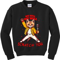 Rock And Roll Cat Classic Rock & Roll Design Kids Sweatshirt