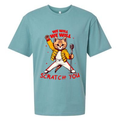 Rock And Roll Cat Classic Rock & Roll Design Sueded Cloud Jersey T-Shirt