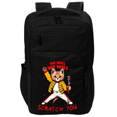 Rock And Roll Cat Classic Rock & Roll Design Impact Tech Backpack