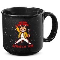 Rock And Roll Cat Classic Rock & Roll Design 15oz Campfire Ceramic Mug