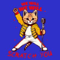Rock And Roll Cat Classic Rock & Roll Design Apron