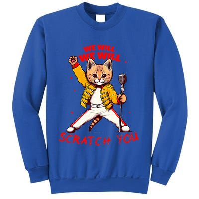Rock And Roll Cat Classic Rock & Roll Design Sweatshirt