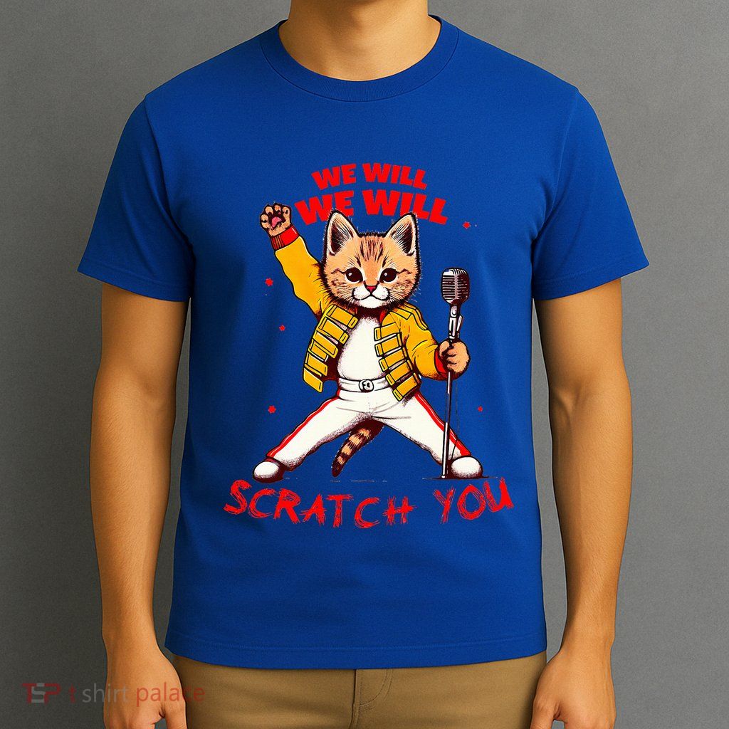 Rock And Roll Cat Classic Rock & Roll Design T-Shirt
