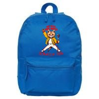 Rock And Roll Cat Classic Rock & Roll Design 16 in Basic Backpack