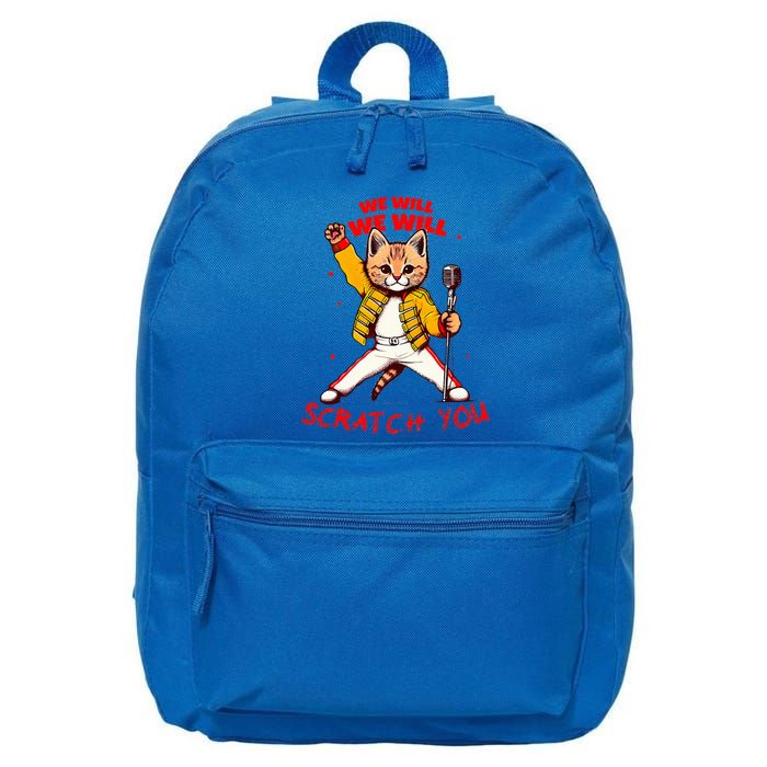 Rock And Roll Cat Classic Rock & Roll Design 16 in Basic Backpack
