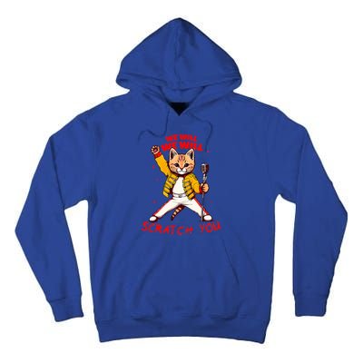 Rock And Roll Cat Classic Rock & Roll Design Tall Hoodie