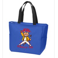 Rock And Roll Cat Classic Rock & Roll Design Zip Tote Bag