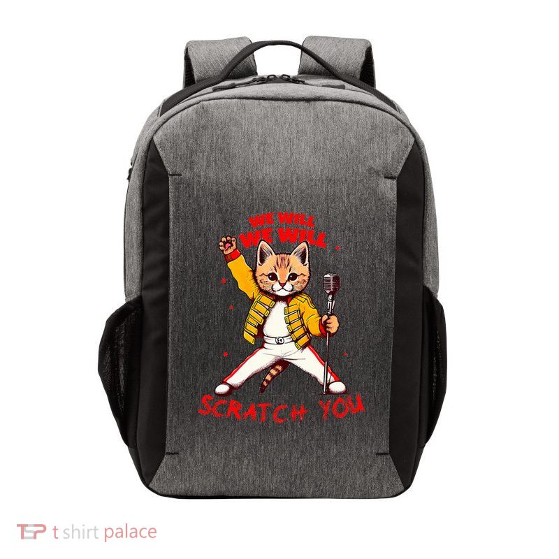 Rock And Roll Cat Classic Rock & Roll Design Vector Backpack