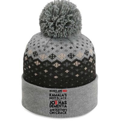 Roses Are Red Kamala's Not Black Joe Has Dementia And Hunters On Crack The Baniff Cuffed Pom Beanie