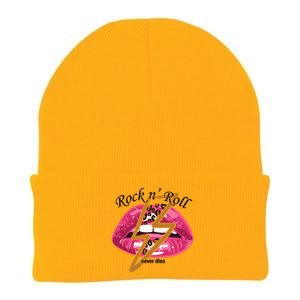 Rock And Roll Never Dies Lips Knit Cap Winter Beanie