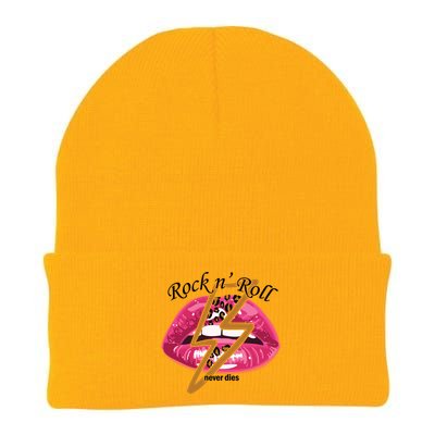 Rock And Roll Never Dies Lips Knit Cap Winter Beanie