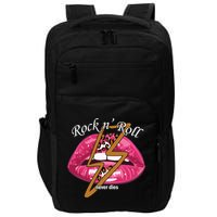 Rock And Roll Never Dies Lips Impact Tech Backpack