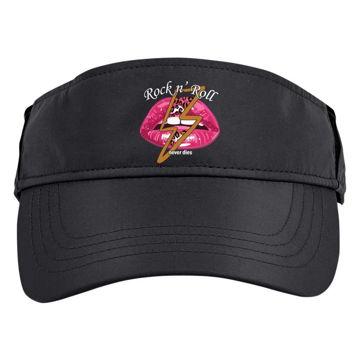 Rock And Roll Never Dies Lips Adult Drive Performance Visor