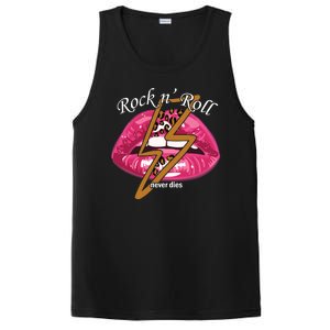 Rock And Roll Never Dies Lips PosiCharge Competitor Tank