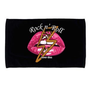 Rock And Roll Never Dies Lips Microfiber Hand Towel