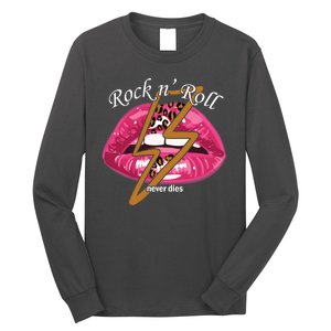 Rock And Roll Never Dies Lips Long Sleeve Shirt