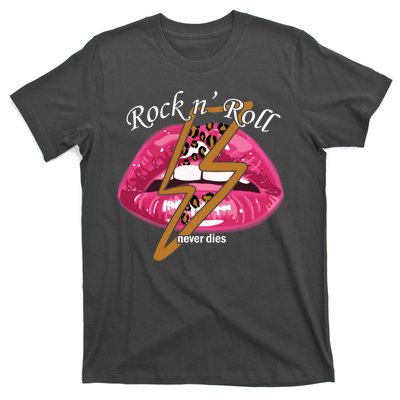 Rock And Roll Never Dies Lips T-Shirt