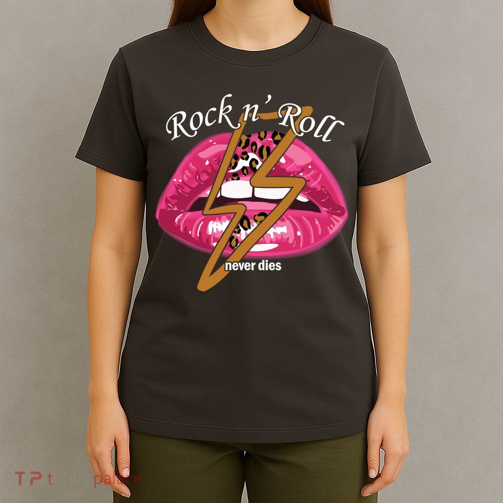 Rock And Roll Never Dies Lips T-Shirt