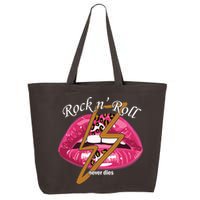 Rock And Roll Never Dies Lips 25L Jumbo Tote