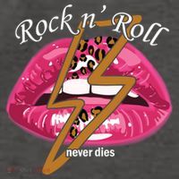Rock And Roll Never Dies Lips Vector Backpack