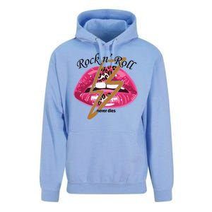 Rock And Roll Never Dies Lips Unisex Surf Hoodie