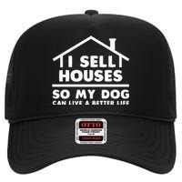 Realtor Art Real Estate House Lovers High Crown Mesh Back Trucker Hat