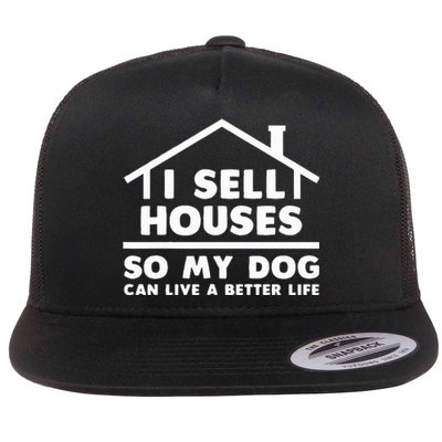 Realtor Art Real Estate House Lovers Flat Bill Trucker Hat