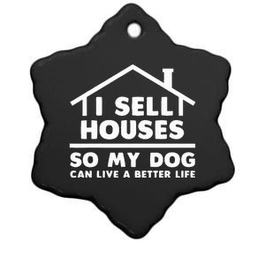 Realtor Art Real Estate House Lovers Ceramic Star Ornament