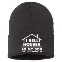 Realtor Art Real Estate House Lovers Sustainable Knit Beanie