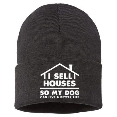 Realtor Art Real Estate House Lovers Sustainable Knit Beanie